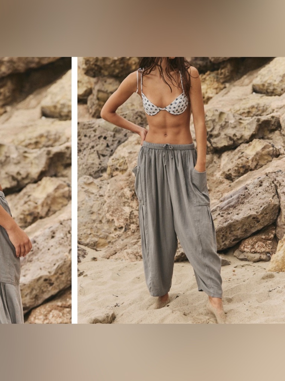 NWOT Free People Quinn Pants - Aven Grey - XS - Picture 5 of 9